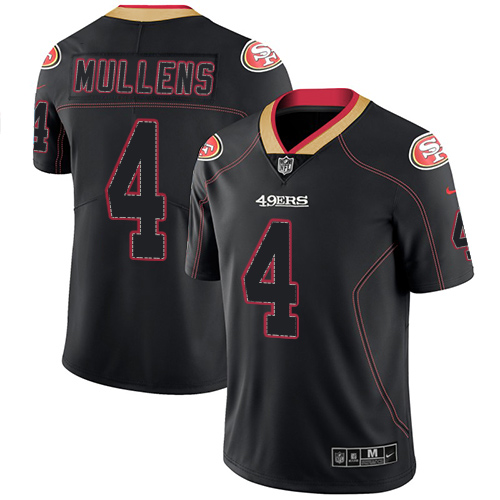 San Francisco 49ers Limited Lights Out Black Men Nick Mullens NFL Jersey #4 Rush->youth nfl jersey->Youth Jersey